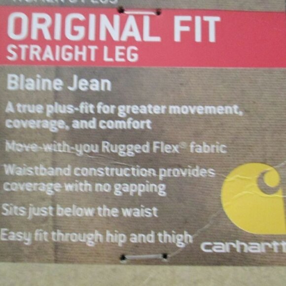 Carhartt 102731 Original Fit Rugged Flex® Jeans - Straight Leg (For Women) 26W - Picture 3 of 16